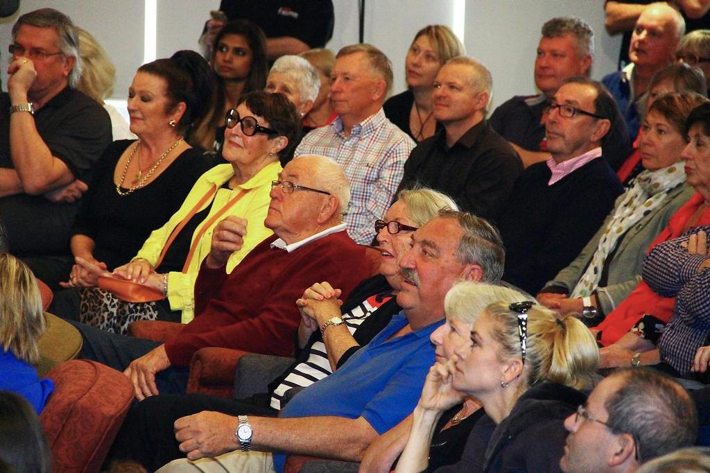 America’s Cup Day 10 Royal New Zealand yacht Squadron fans watch the first Race 13 © Richard Gladwell www.photosport.co.nz